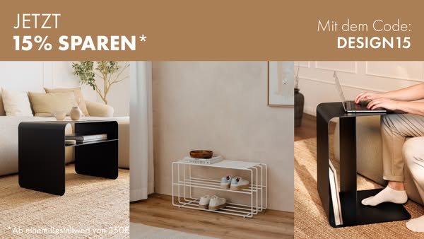 JETZT 15% SPAREN