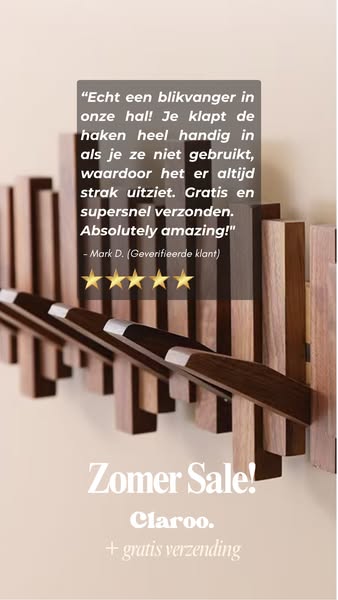 Linea Kapstok: Uniek Inklapbaar Design