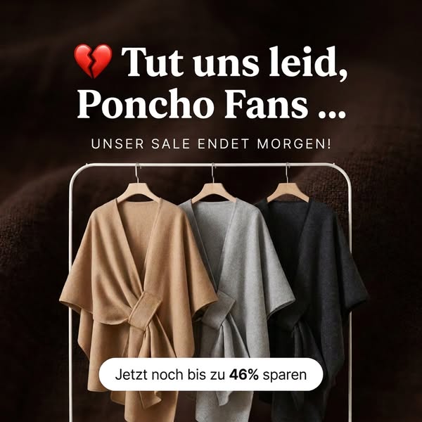 Einfach überwerfen. Sofort wohlfühlen.