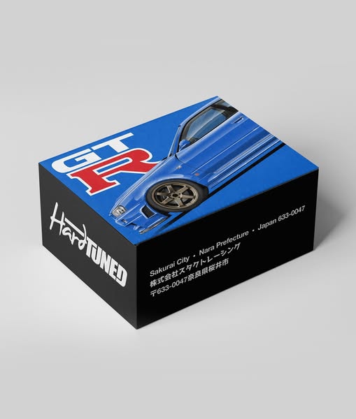 Hardtuned Nissan R34 Skyline Bundle - Gift Box - Merchandise, L / Bayside Blue