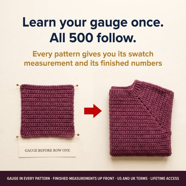 The Complete 500 Crochet pattern Vault - 10 categories - Lifetime access