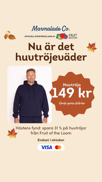 Höstens fynd: huvtröja 149 kr