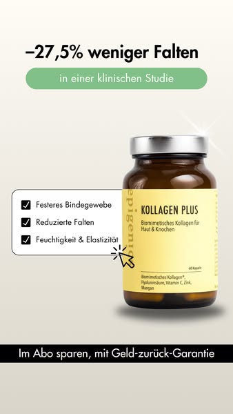 Studie zeigt: Veganes biomimetisches Kollagen reduziert Falten um 27,5%