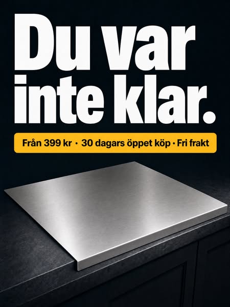 Skärbräda i stål. Tusentals har redan köpt