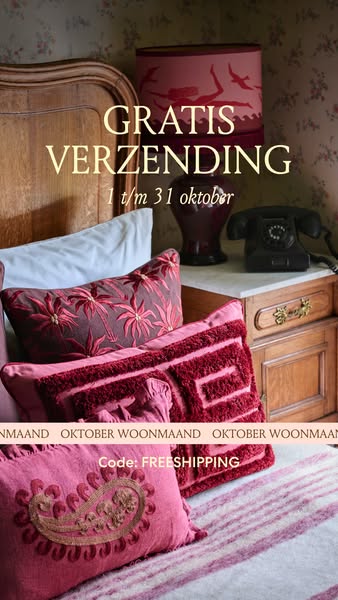 Gratis verzending t/m 31 oktober.