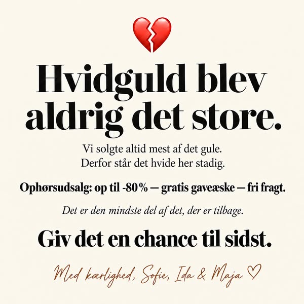 Ophørsudsalg: op til -80 %
