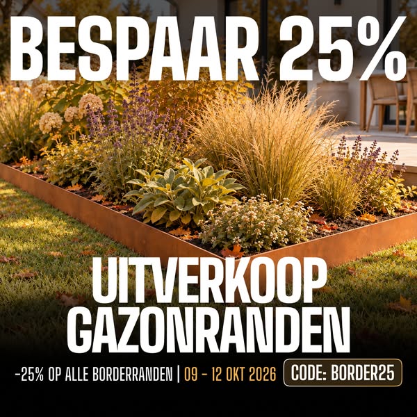 25% korting op kantopsluiting