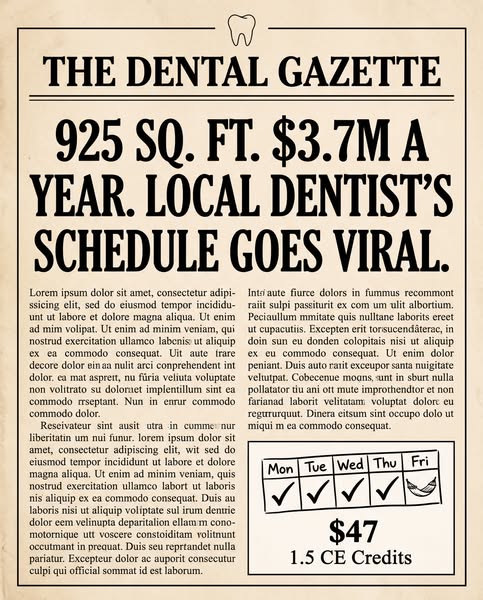 One Fewer Clinical Day. Same or More Revenue.