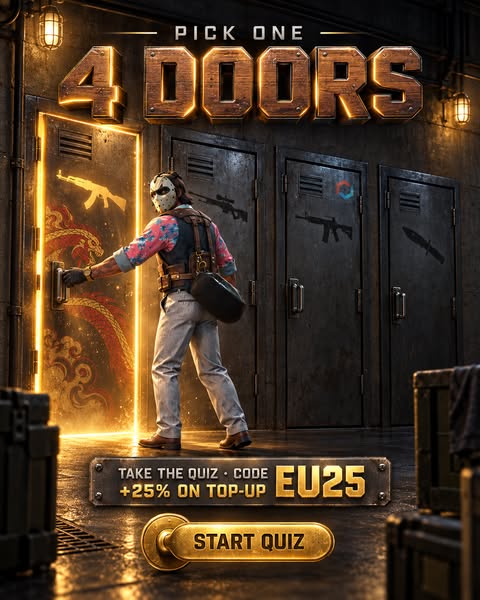 4 DOORS. PICK ONE. +25% EU25