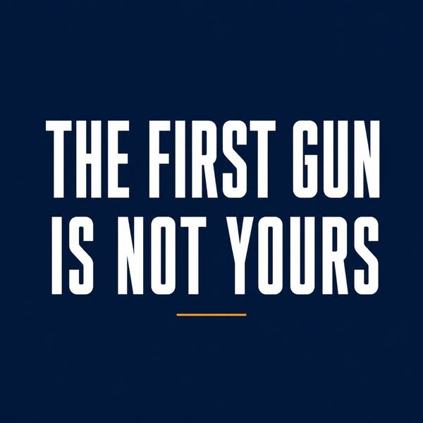 The first gun is not yours