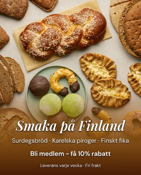 Smaka på Finland – 10% medlemsrabatt