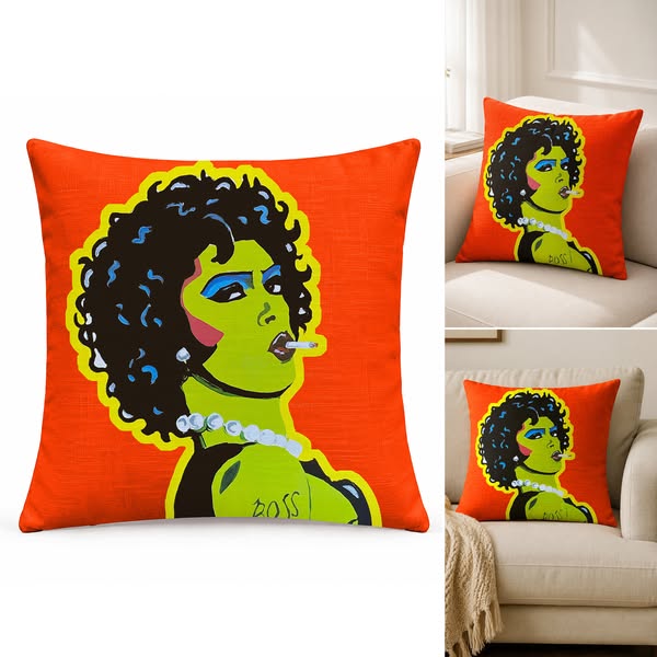 SALE! Frank N Furter Rocky Horror Picture Show Pillow Cover
