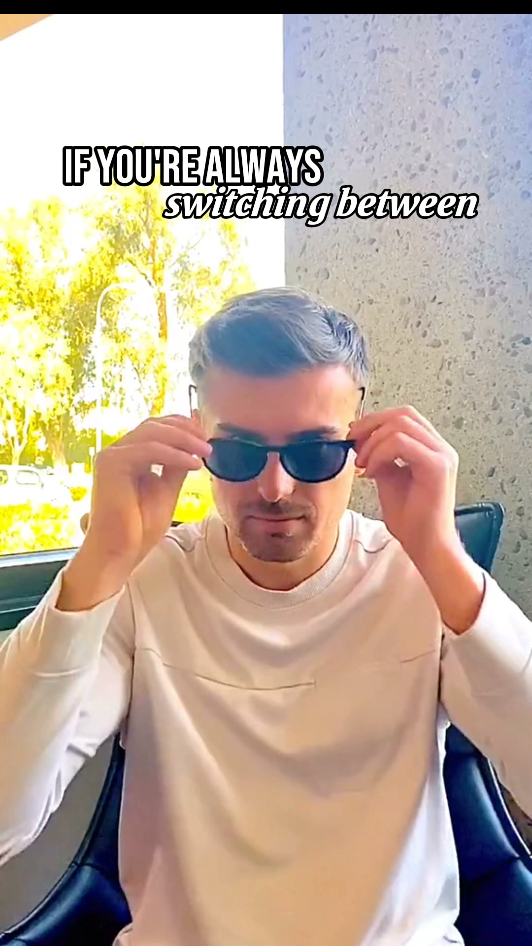 FlexVision™ | Adjustable Black Sunglasses