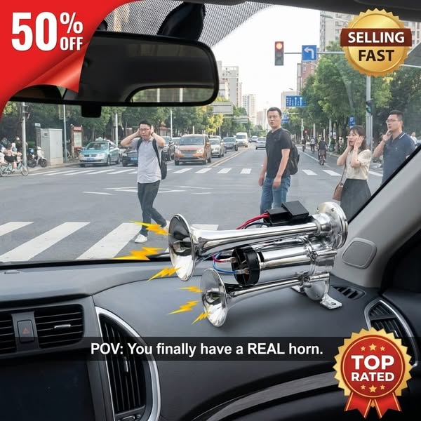 600DB Dual-Tone Metal Car Horn