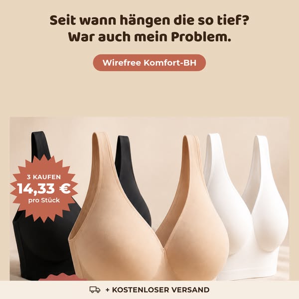 Endlich ein BH, den Sie nicht spüren