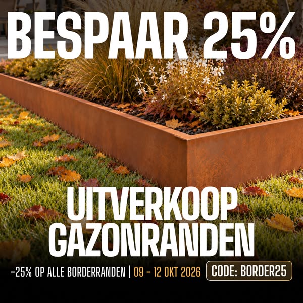 25% korting op kantopsluiting