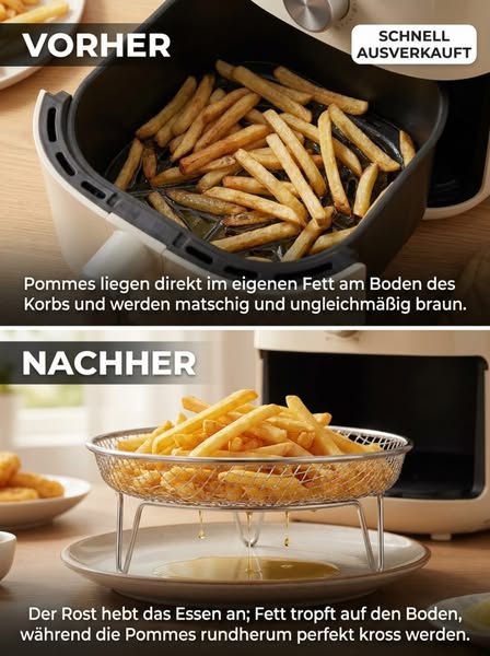 Edelstahl-Airfryer-Rost