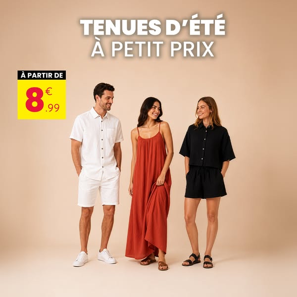 Envie d’une nouvelle tenue pour cet été à prix mini ?