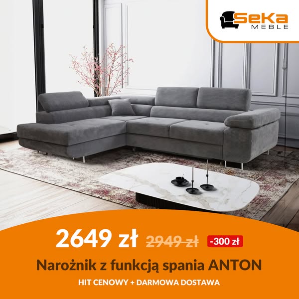 Narożnik Anton tylko za 2649 zł - HIT CENOWY