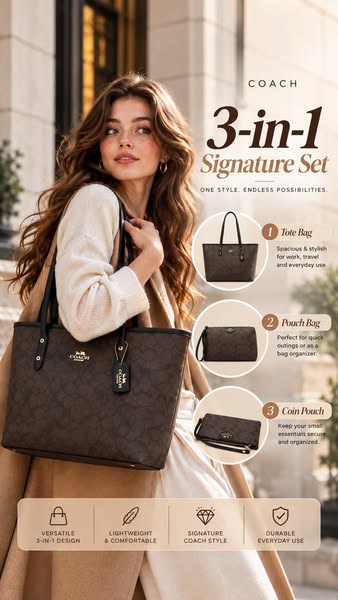 3 Bags. One Easy Choice.