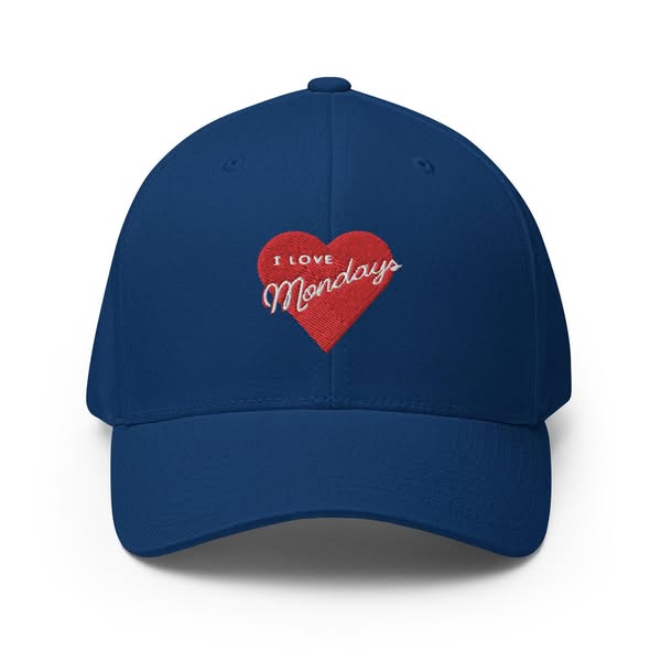 I Love Mondays Structured Twill Cap