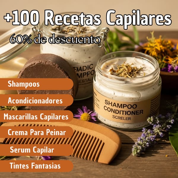 +100 RECETAS DE COSMETICA CAPILAR