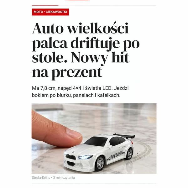 Drift wielkości palca