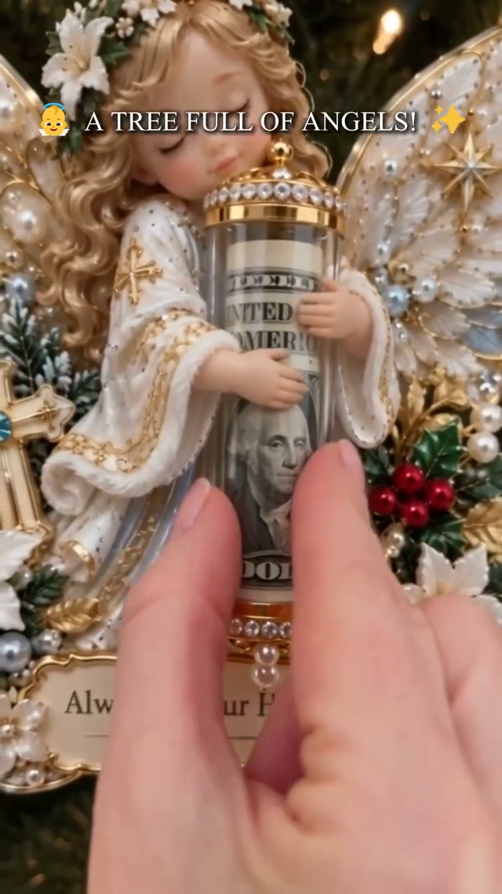 3D Angel Christmas Cash Gift Ornament