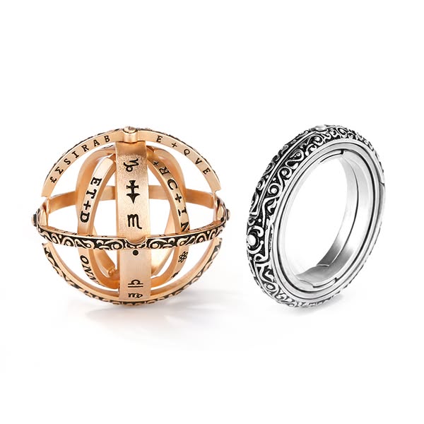 Gnoce Astronomical Sphere Ball Ring