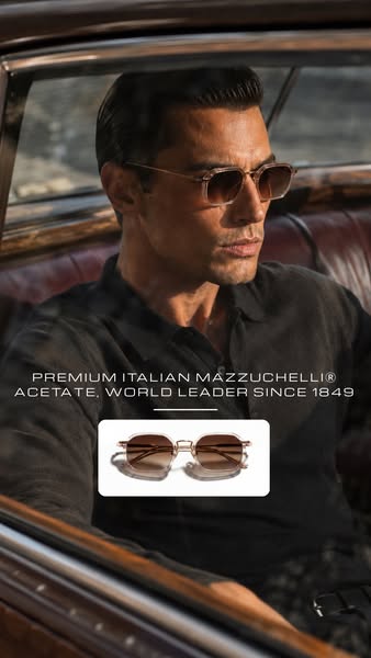 Step into confidence with our handcrafted acetate frames, designed to stand out.
