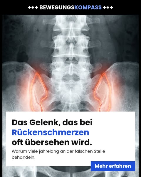 Entlastung für Hüfte und LWS