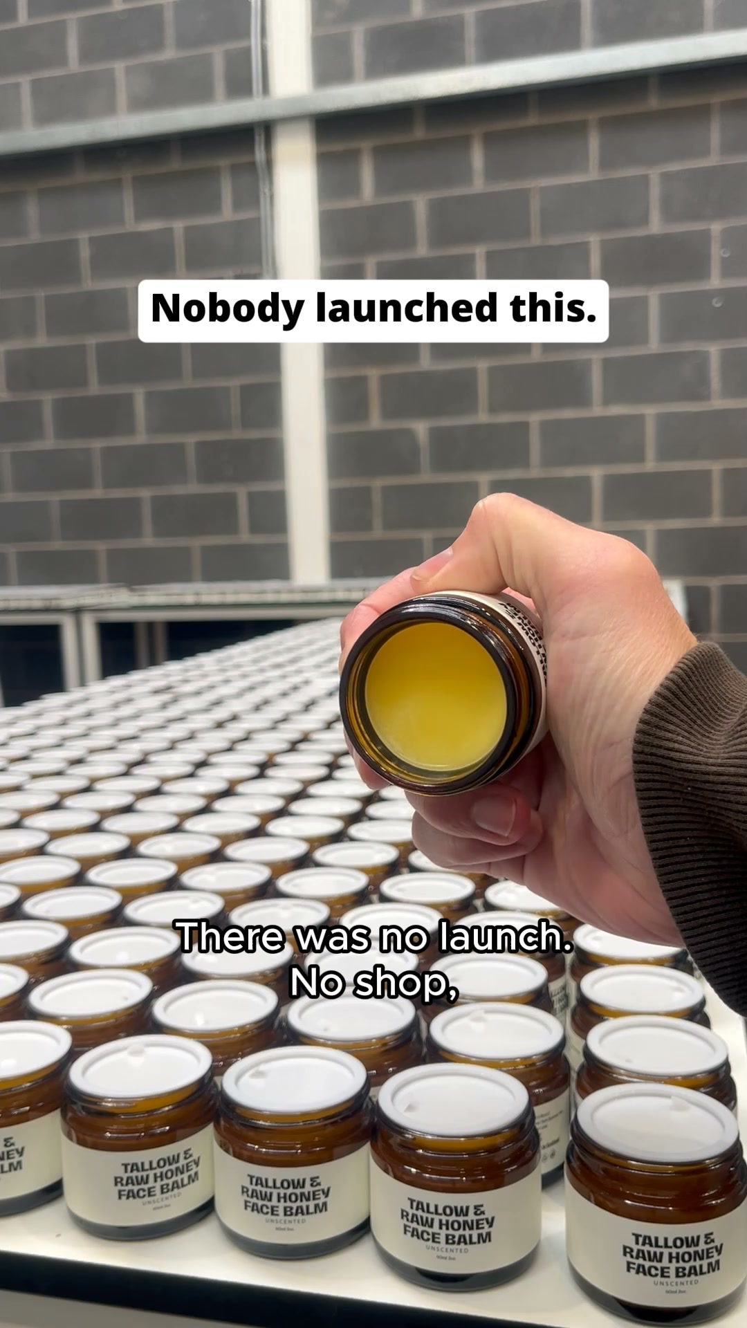 Half a million jars, and no launch.