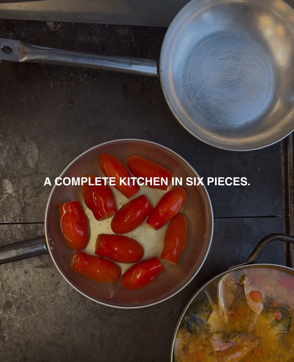 The pans Osteria 16 uses everyday
