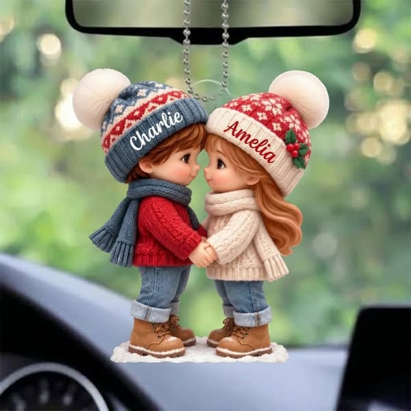 Two names, one cosy moment Personalise Your Ornament