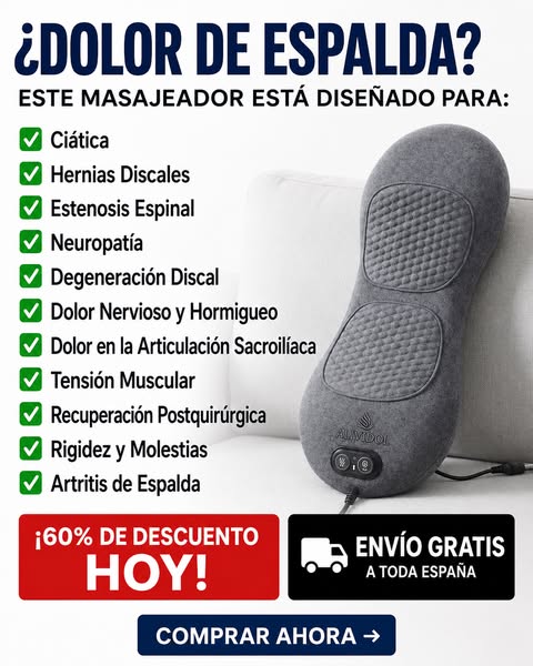 ¿Te duele la espalda al sentarte?