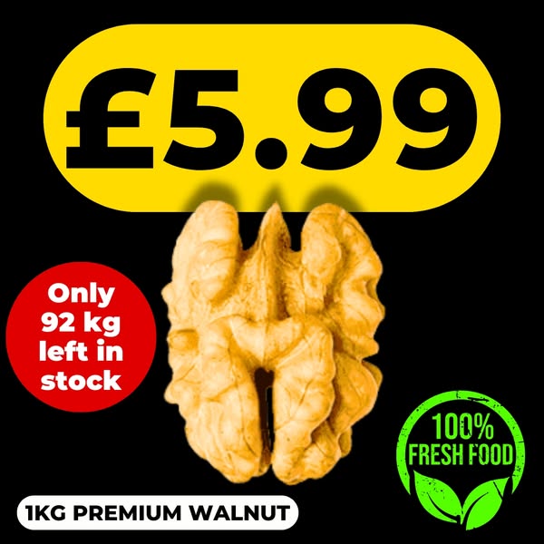 £5.99 – 1kg Walnuts