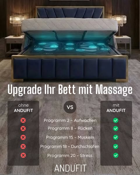 Massage unter Ihrer Matratze