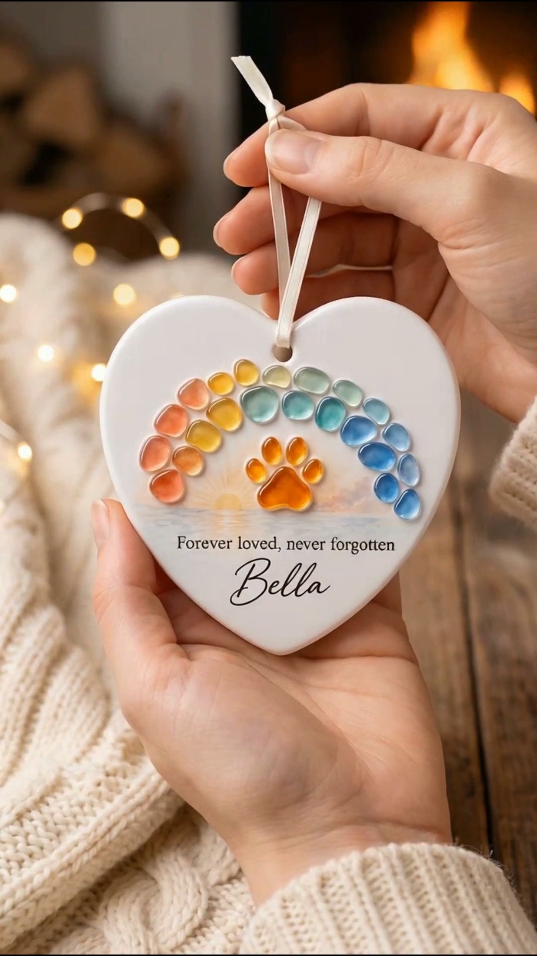 Personalized Pet Memorial Ceramic Ornament