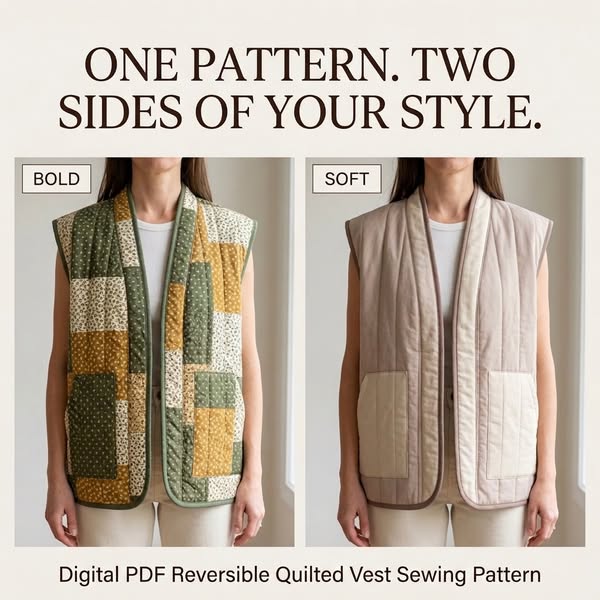 Sew a Vest You’ll Wear Both Ways