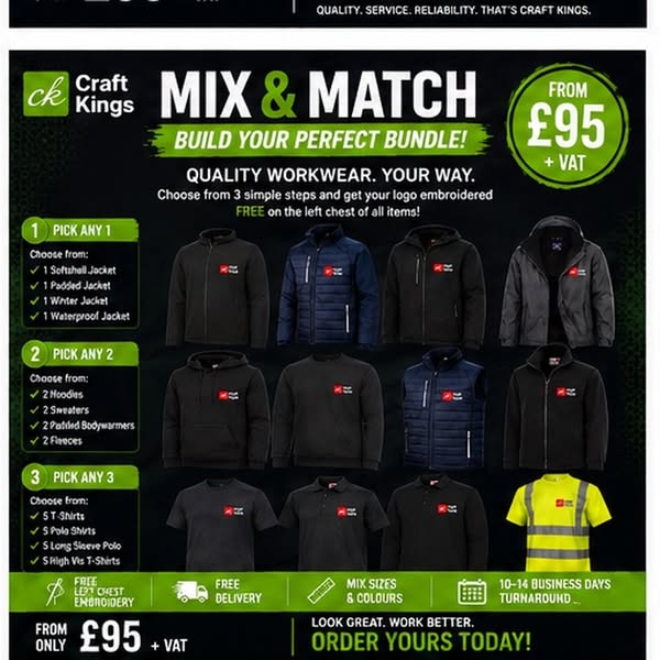 Mix & Match Workwear Bundle - Build Your Own Kit