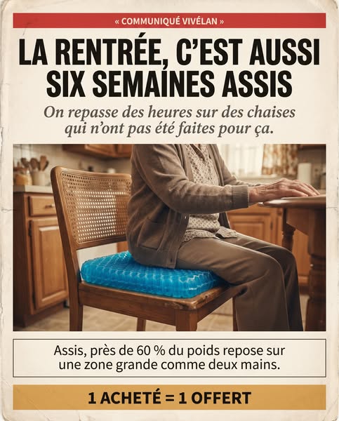 La rentrée, c'est aussi six semaines assis.