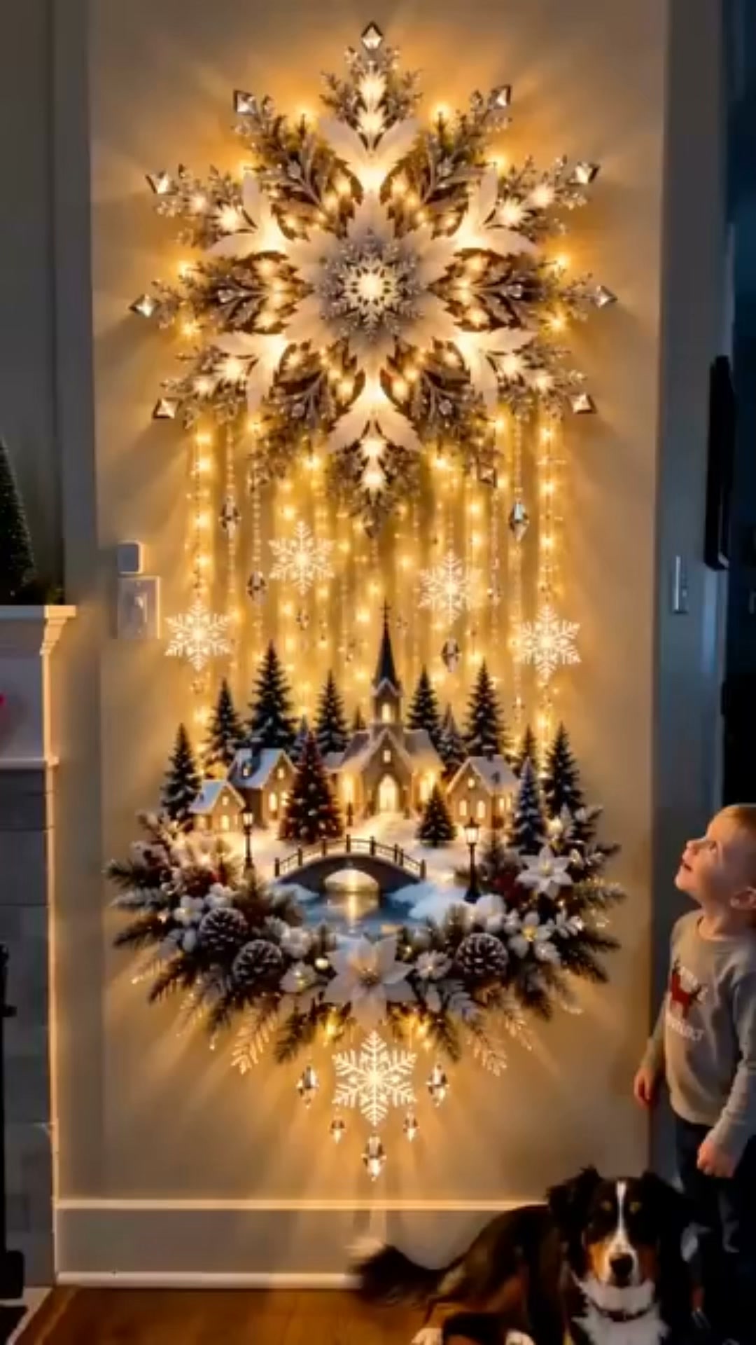 Weihnachtszauber für Ihre Wand.