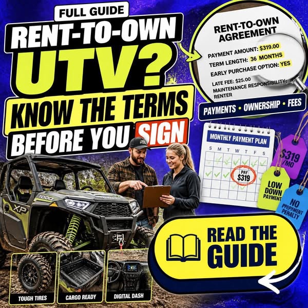 Rent-to-Own UTV: What to Know
