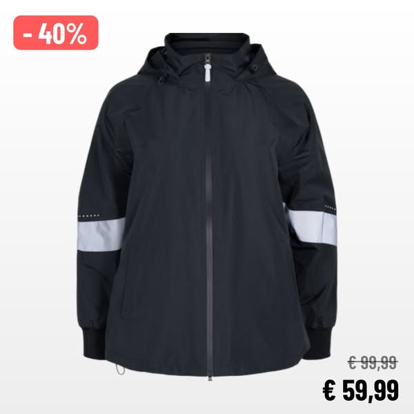Regenjas met reflectoren