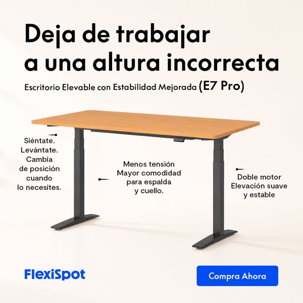 E7 Pro — Doble motor, elevación suave y estable.