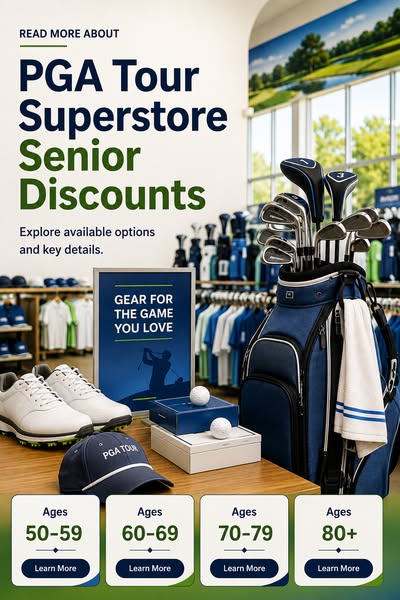 Read more: PGA Tour Superstore Senior Discounts
