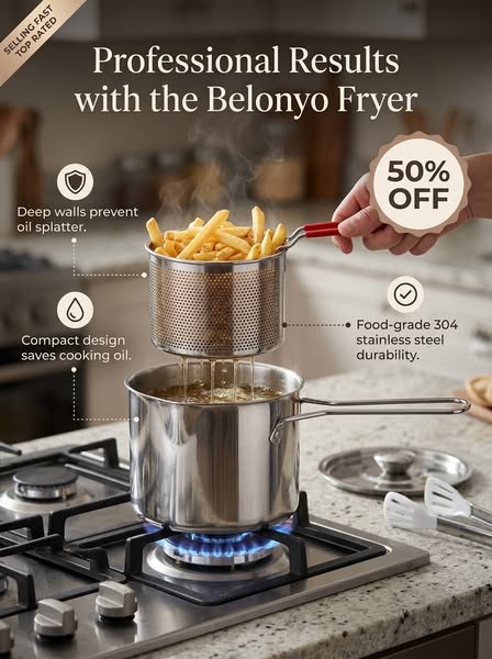 Multifunctional 410 Stainless Steel Fryer