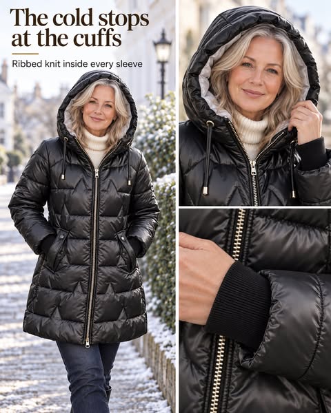 The cold stops at the cuffs