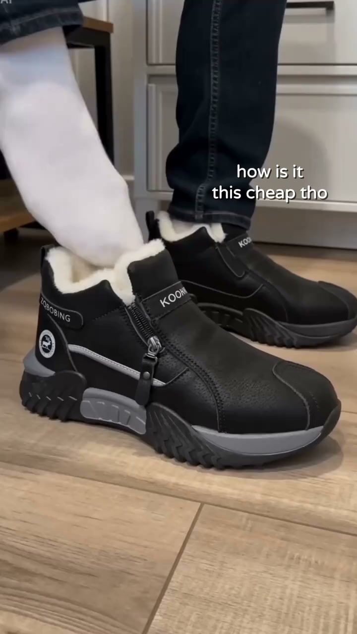 Fleece-Lined Winter Ankle Boots