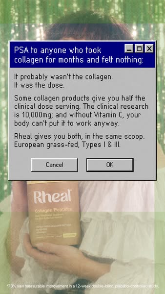 Collagen, done properly. Just 80p/day